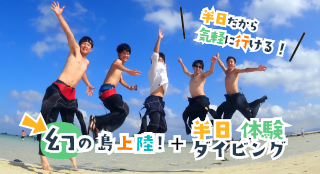 幻の島上陸ウミガメ体験ダイビング